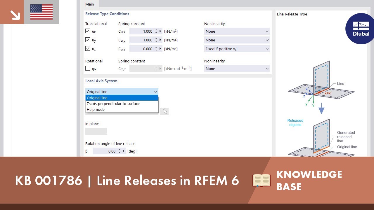 KB 001786 | Line Releases in RFEM 6 - YouTube