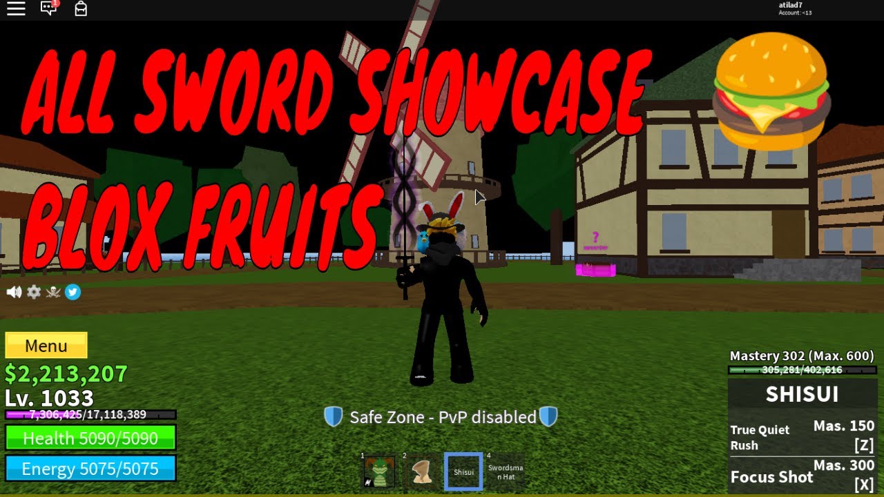 TODAS AS ESPADAS DO BLOX FRUITS(SHOWCASE) 