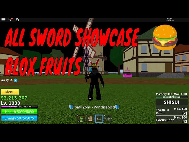 SHOWCASE DE TODAS AS ESPADAS DO ZORO ( BLOX FRUITS) 