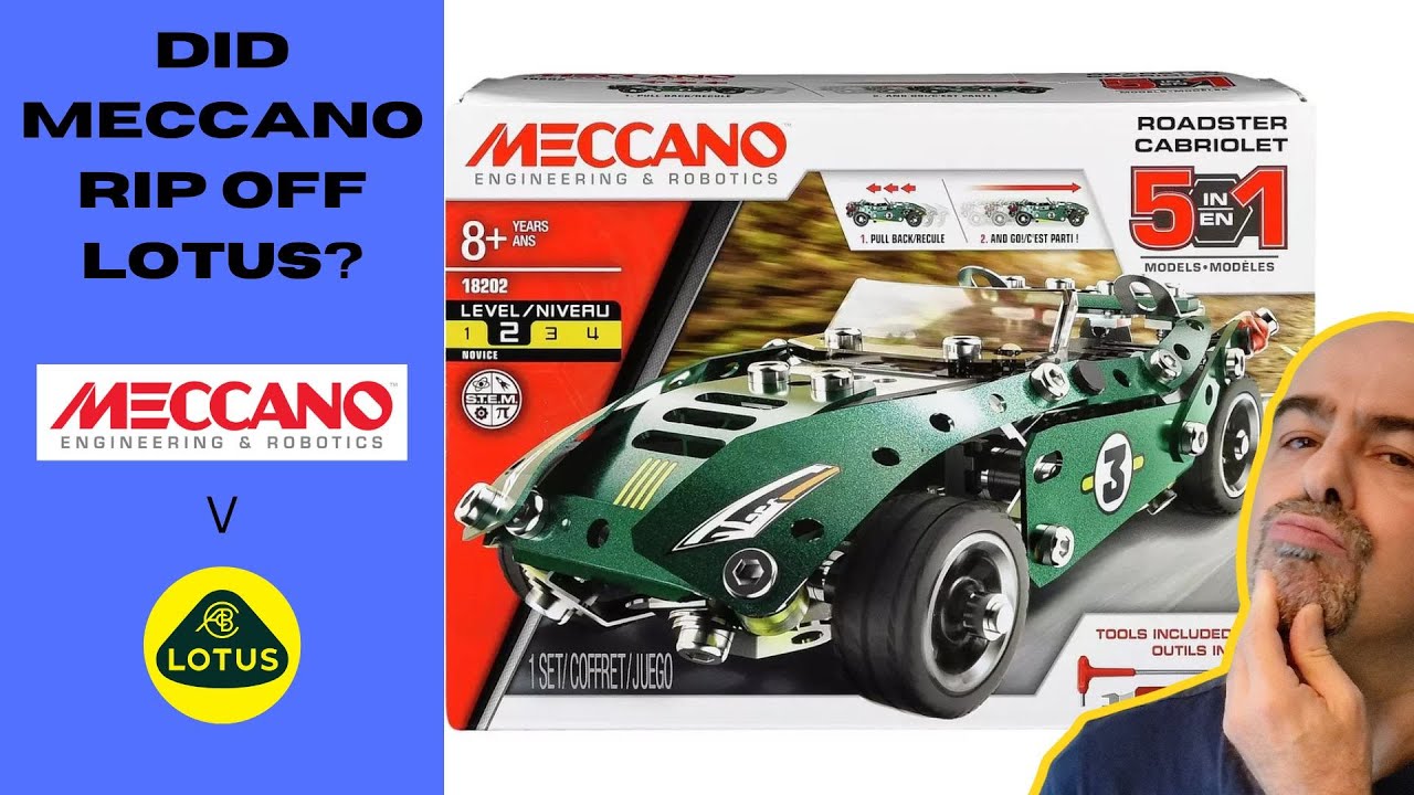 Unboxing and Build of Meccano Roadster - Should Lotus sue??? 