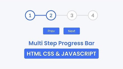 Day #2  - Multi Step Progress Bar | #100dayschallenge   | HTML, CSS, JavaScript | Codeflix