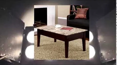 Dorel Asia Faux Marble Lift Top Coffee Table