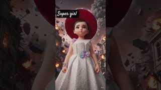 super girl #cute #animation #shorts #cartoon #youtubeshorts