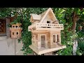 Impressive Bird House and Feeding Sparrow birds - Bird Nest