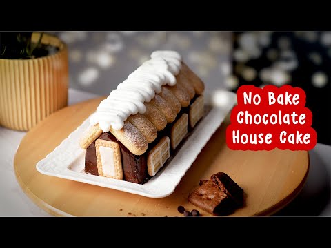 Tanpa Oven 😋 Chocolate House Cake #food