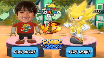 Tag with Ryan Kaji vs Super Sonic New Character Update - Gameplay