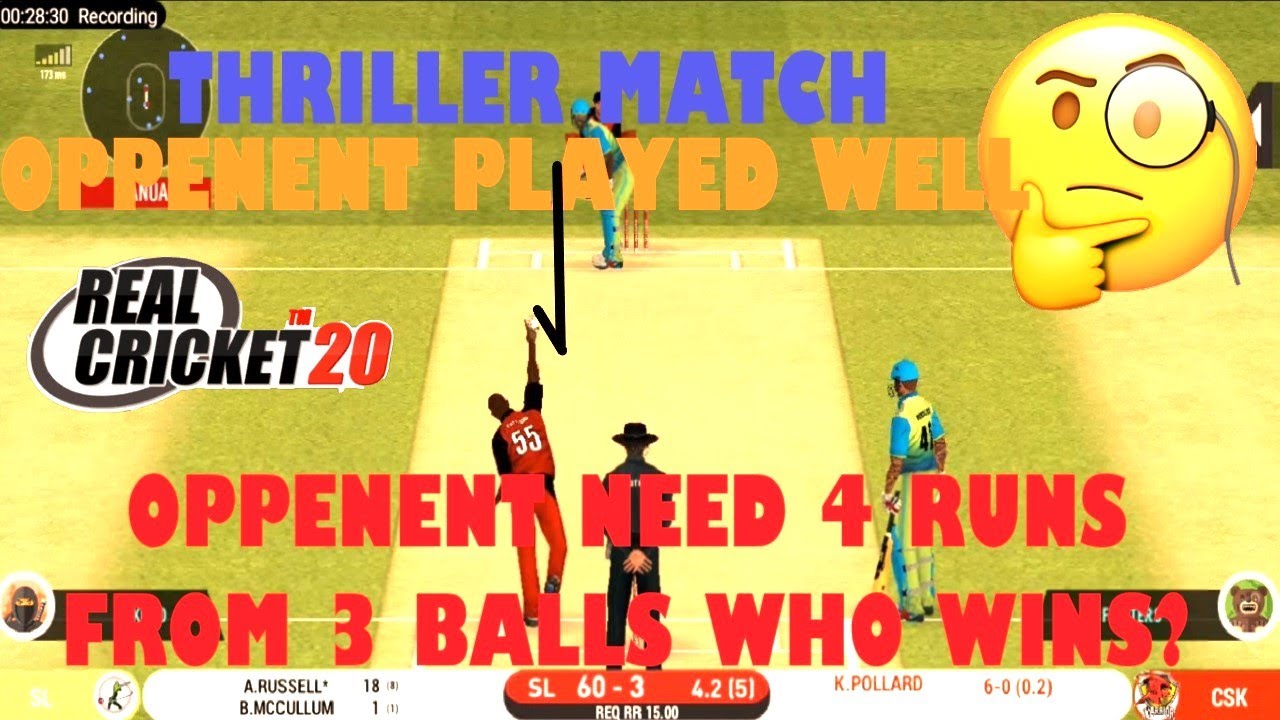 🔥Come Back Bowling Against ACE 1 | Real Cricket 20 | - YouTube