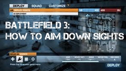 Battlefield 3: How To Aim Down The Sights