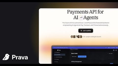 Introducing Prava- Payments API for AI Agents