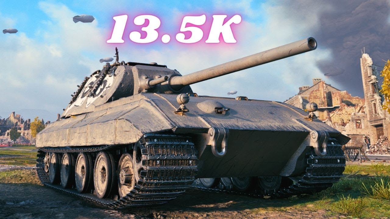 Tiger-Maus 13.5K Damage 8 Kills & 10K (2 games against Noobs or Bots) World of Tanks 