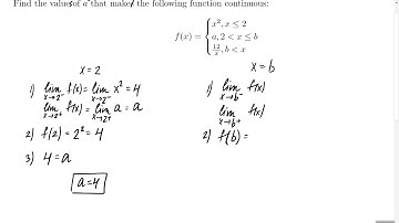 Making a Piecewise Function Continuous