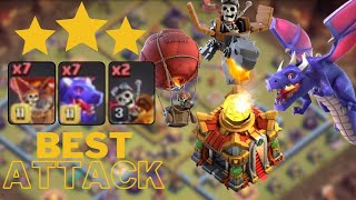 Th16 Attack Strategy With Dragon, Balloon & Dragon Rider !! Best Th16 Attack in Coc