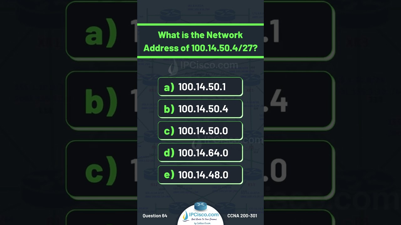 CCNA 200-301 Challenge! | 3 Questions & Answers | IPCisco.com