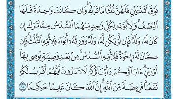 سورة النساء (11-12) ماهر المعيقلي (مقرر حفظ ثاني عشر)مكتوبه🕊️✨