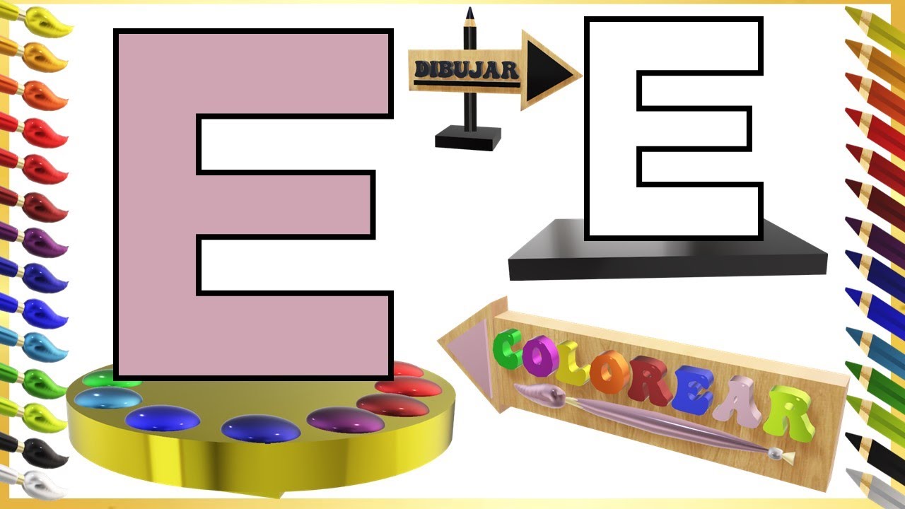 Como hacer la letra E del Abecedario Escribir la letra E How to make the letter E of the Como hacer la letra E del Abecedario Escribir la letra E How to make the letter E of the
