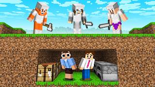 2 Noob Speedrunners vs 3 Pro Hunters in Minecraft...