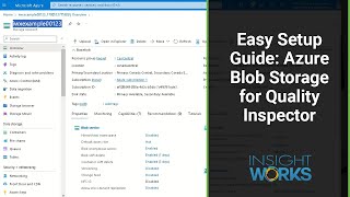 Easy Setup Guide: Azure Blob Storage & Document Intelligence for Quality Inspector
