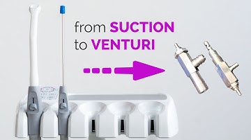 How to switch from SUCTION SYSTEM to VENTURI SYSTEM on dental unit