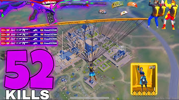 🔥 52 KILLS SOLO SQUAD DOMINATION!😱 | PUBG Mobile Insane Gamepla🔥SAMSUNG, A7, A8,J4,15,J6,17,J2,J3,XS