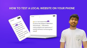 How to test a local website on your phone ||  Tahir Hossain Nihal