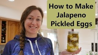 Making jalapeno pickled eggs, step by step