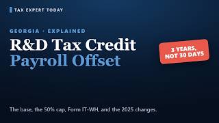 Georgia R&D Tax Credit 2026: How the Payroll Offset Works