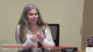 Select Board - April 27, 2026