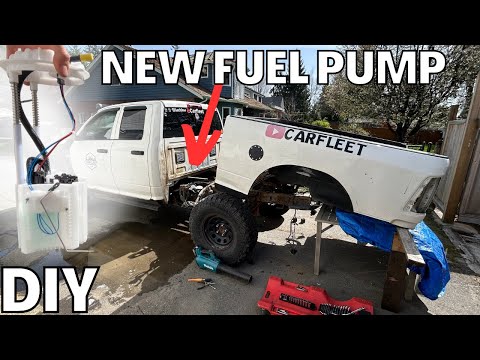 DIY Dodge Ram Fuel Pump Replacement! Crank but no start 2009-2018 Ram