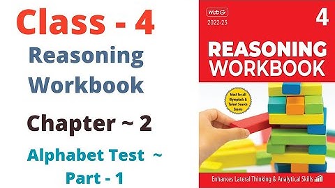 Class - 4 | Reasoning Olympiad | Workbook | C - 1 | Alphabet Test | Part - 1 | By - Sudhir Sir