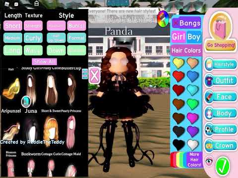 New Hairstyles in Royale High (Roblox) - YouTube