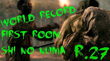 WAW Zombies - World Record First Room Shi No Numa Solo Round 27