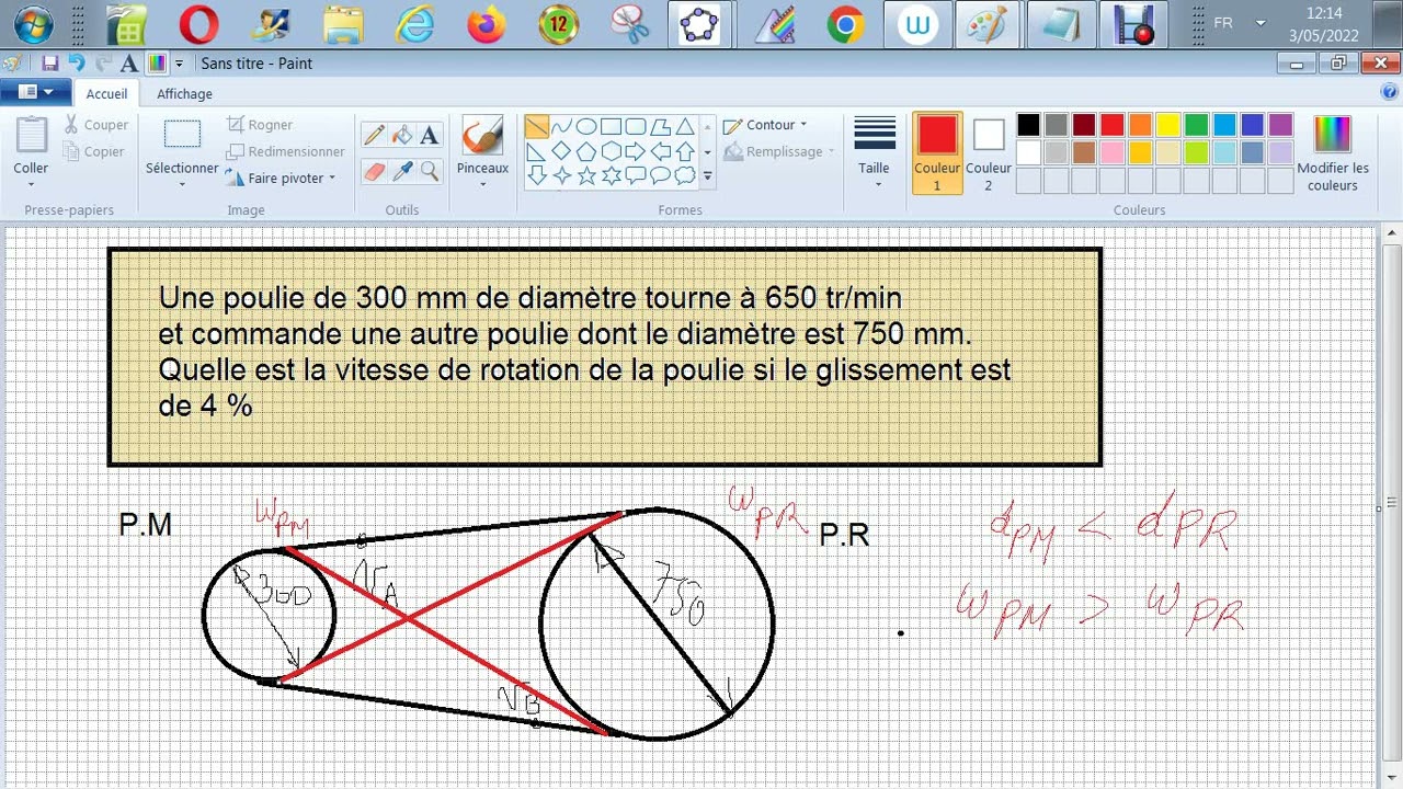 Vitesse de rotation d'une poulie subissant un glissement de 4 YouTube — free download