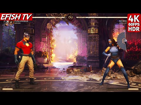 Peacemaker vs MK2 Kitana (Hardest AI) - Mortal Kombat 1