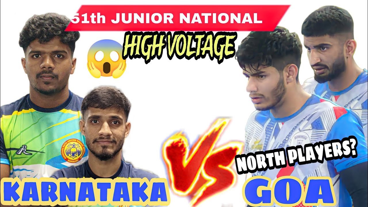 ✨Karnataka vs Goa🥵 51th junior national full High voltage match 🔥