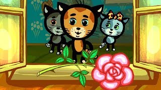 Развивающие и обучающие мультики: Три котенка - Маленький дворец теремок песенки / nursery rhymes