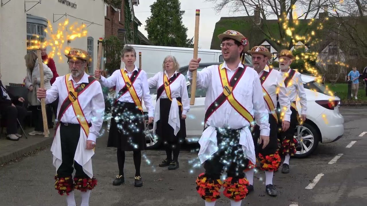 Shakespeare Morris & Mummers New Year's Day at The Boars Head Hampton Lucy