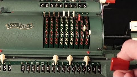 Walther WSR 16 Vintage Mechanical Calculator | How to Use