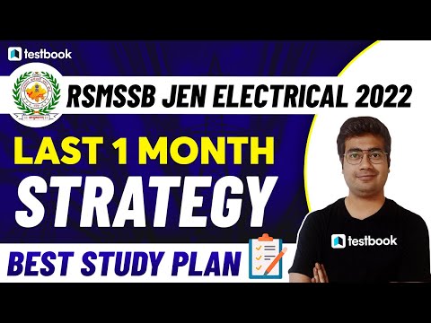 RSMSSB JE Electrical 2022 | RSMSSB Complete Study Plan | Last 1 Month Strategy By Mohit Sir