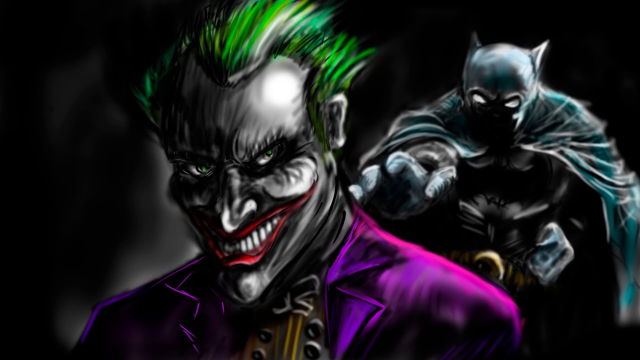 Drawing Batman VS Joker.