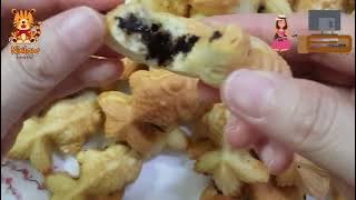 Durian Chocolate Chips Goldfish Bahulu (Mini Sponge Cake)