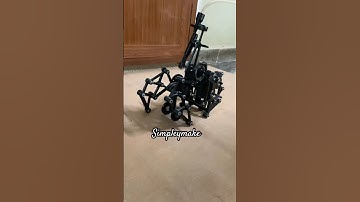 Air engine walking mechanism 3d printed model #shorts