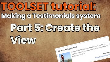 Making a Wordpress Testimonial system with Toolset. Part 5: Create the view and add it to a widget