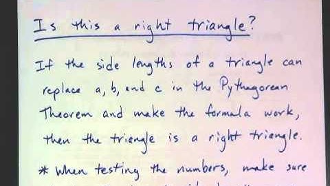 Pythagorean Theorem Part 2