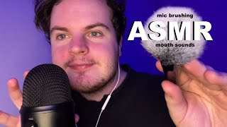 Fast & Aggressive ASMR Mic Brushing + Mouth Sounds + Hand Movements