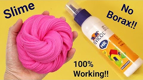 how to make slime with fevicol /fevicol slime/no borax! no activator!1000% Working real slime recipe
