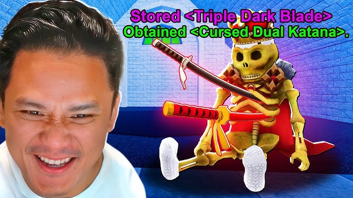 How we got our triple Dark Blade in #bloxfruits #kittgaming