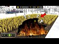 FS 18 Burn Harvester Harvesting Multiple Crops : Farming Simulator 18 Multiplayer Timelapse #fs18 