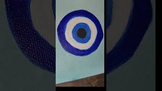 "Painting my own little reminder  #GoodVibesOnly#EvilEyeArt#Manifestation#ArtShorts