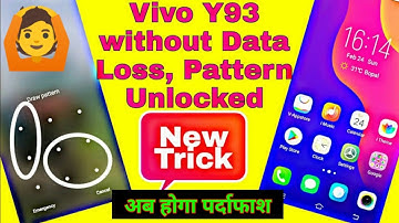 Vivo Y93 Pattern Unlock | vivo y93 hard reset | vivo y93 frp bypass | vivo y93 password unlock