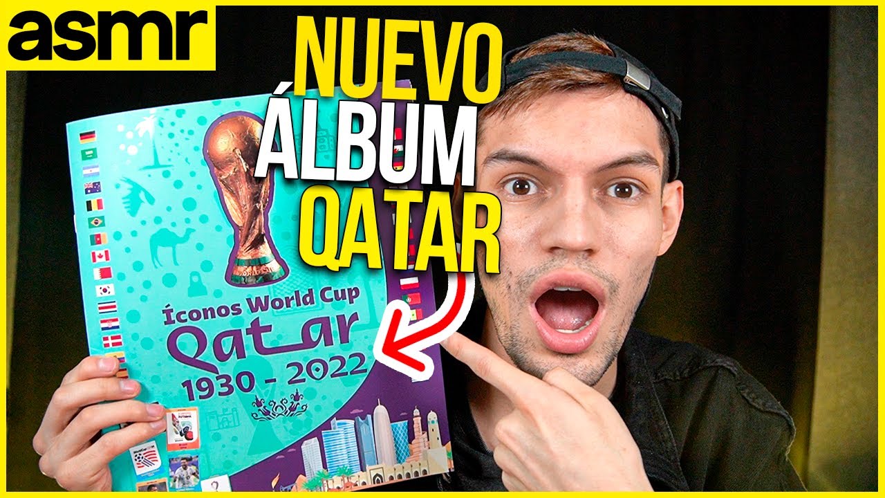 asmr llenando álbum qatar 2022 iconos asmr español
